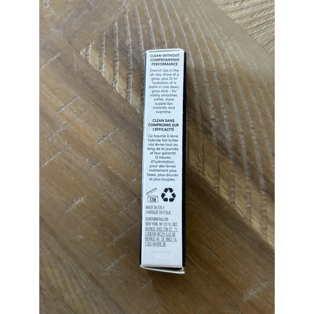 bareMinerals Mineralist Dewy Lip Gloss-Balm 24-hour Hydration 0.1oz - Grateful